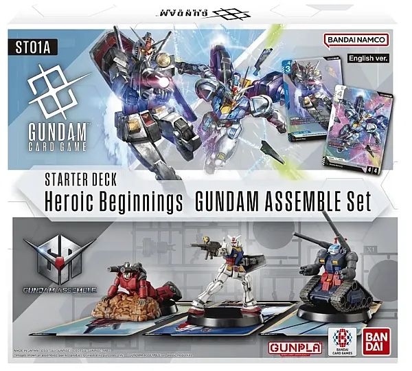 GUNDAM CARD GAME ASSEMBLE STARTER DECK ST01A HEROIC BEGININGS - EN